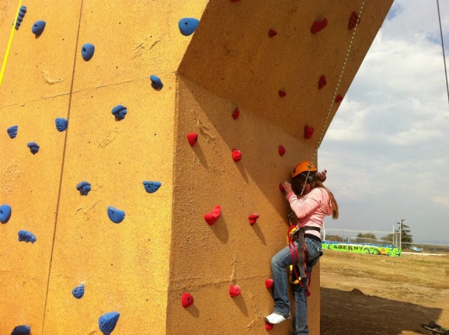 Climbing the wall 